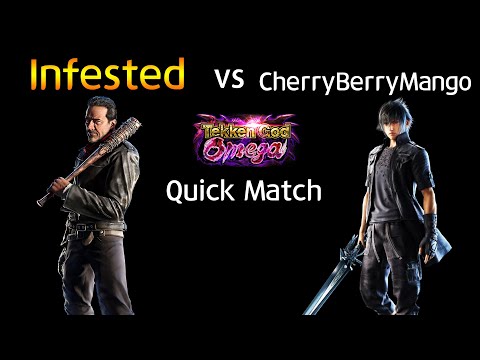 인페스티드 (Negan) vs 체리베리망고 (Noctis) (TEKKEN 7 - Infested vs CherryBerryMango)