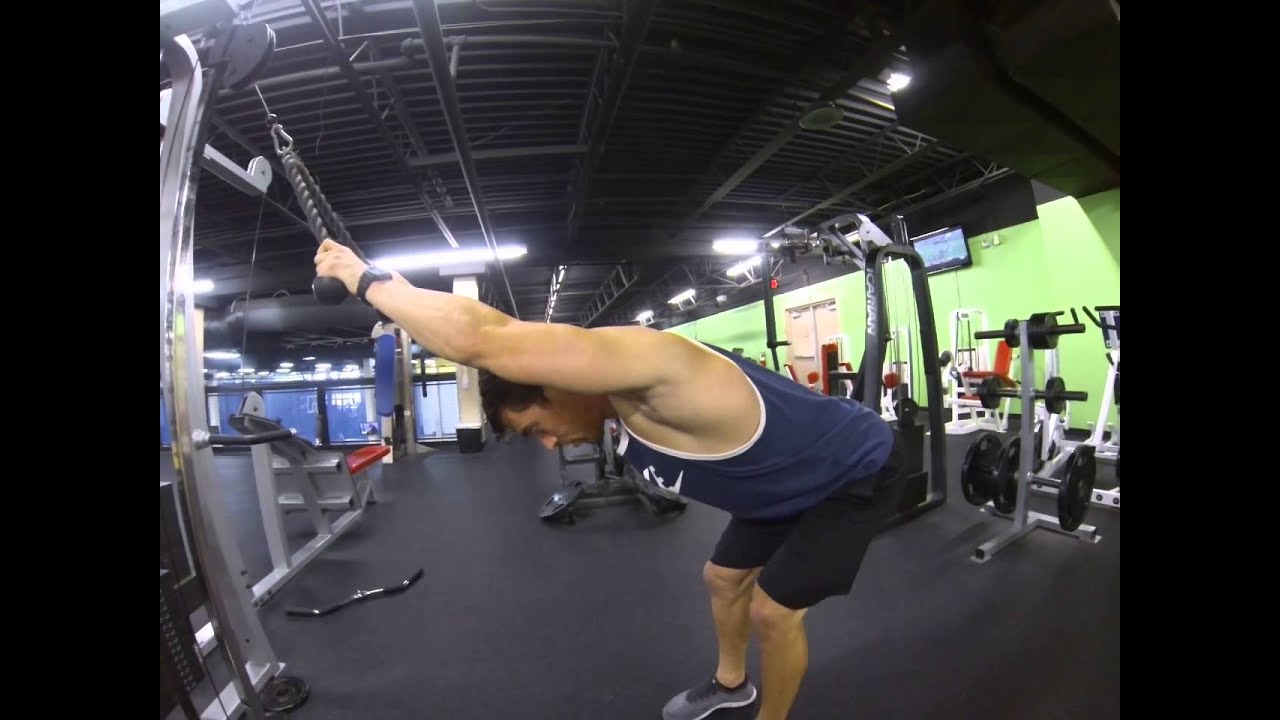 Back-Cable Rope Close Grip Pulldown