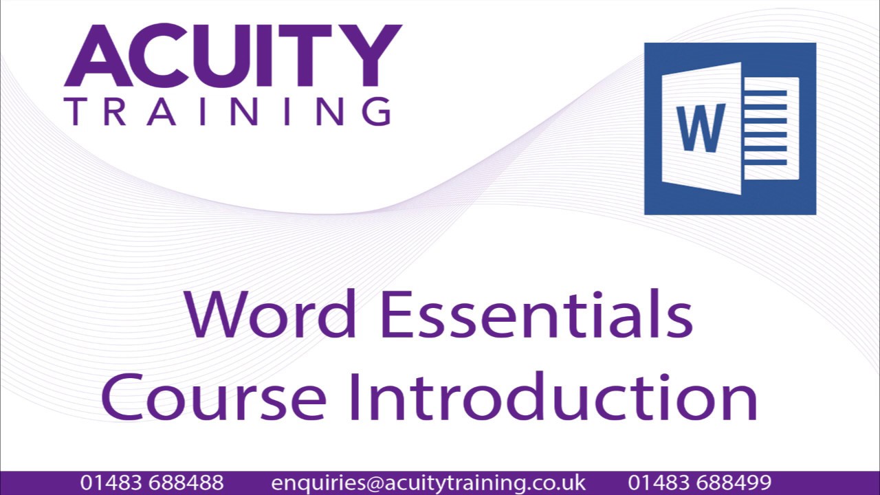 Beginners Microsoft Word Training London, Guildford or Your Site