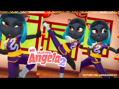 My Talking Angela ‌‌2 in New Avatar with her KARATE Skills New Level New update l Amoeba Games