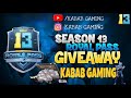 Season 13 Royale Pass Giveaway | Free 600UC || Participate now