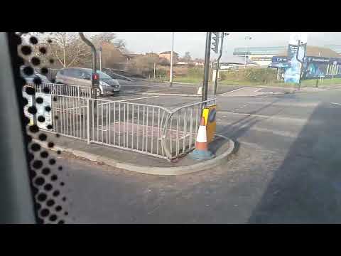 bus thrash leaving Bridgwater bus station today.3.12.24.