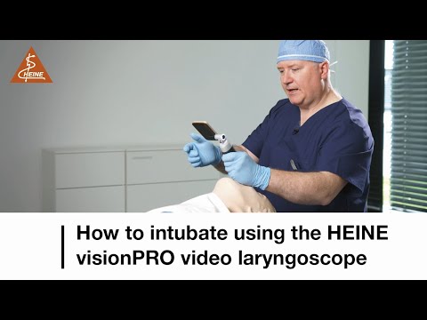 How to intubate using the HEINE visionPRO video laryngoscope with a Mac blade
