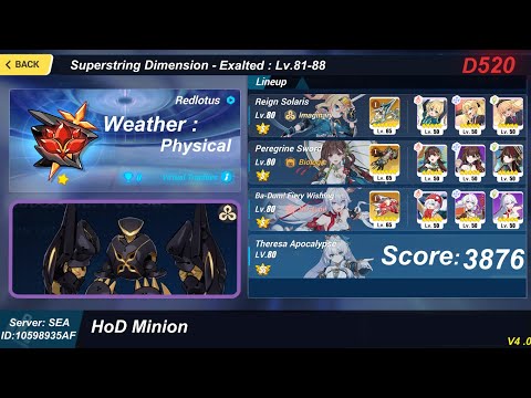 Honkai Impact 3rd exalted abyss : HoD Minion (v4)