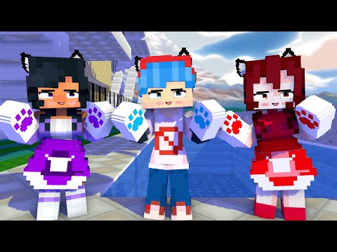 PAW DANCE FIRST MEET GIRLFRIEND, BOYFRIEND, APHMAU - MINECRAFT ANIMATION #shorts