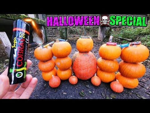 How many firecrackers do I need to blow up 18 pumpkins? (Halloween Special reupload)