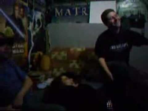 Watching and laughing of Jaspion