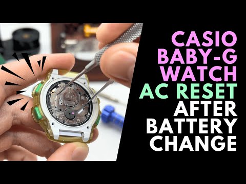 Casio G Shock Baby G AC Reset after Battery Replacement