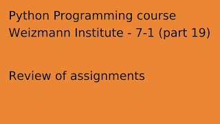 Python programming course 2024.12 part 19