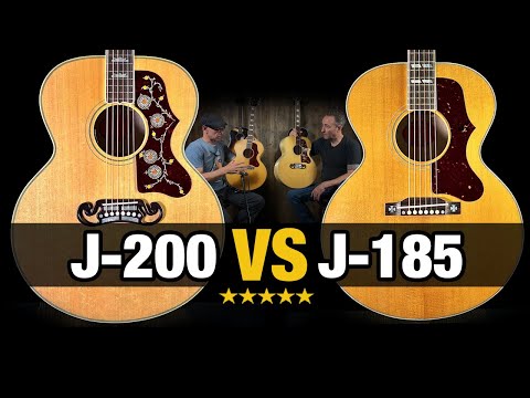 Gibson J-200 vs J-185 – Jumbo Acoustic Comparison