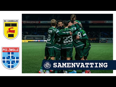 Samenvatting SC Cambuur - PEC Zwolle | Eredivisie