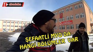 ŞEFAATLİ MESLEK YÜKSEK OKULUNA GİTTİK BOZOK ÜNİVERSİTESİ