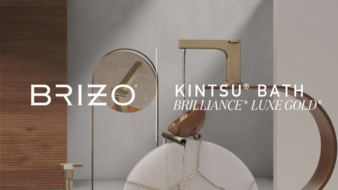 Kintsu Bath Collection by Brizo: Brilliance Luxe Gold