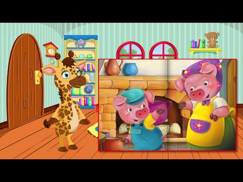 Os 3 Três Porquinhos - Leiturinha da Giramille | Desenho - Livro Animado Musical