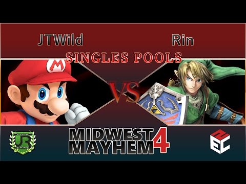 Midwest Mayhem 4  SINGLES POOLS - JTWild (Mario) vs Rin (Link)