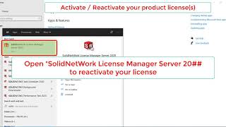 Adding additional License Serial Nos to existing Network Licenses and Reactivating