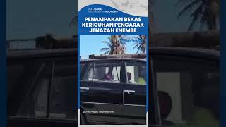 Belasan Ruko Hangus Dibakar Masa Pengarak Jenazah Lukas Enembe di Jayapura, kini Tersisa Puing-Puing
