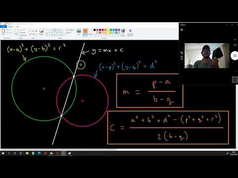 How to Find the Intersection Points of Two Circles with Different Centres and Radiuses