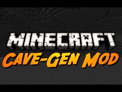 Minecraft Mod Review: CAVE-GEN MOD!