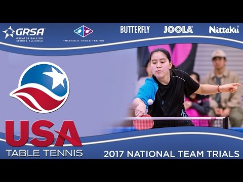 2017 US National Team Trials Day 2 - Yue Wu vs. Crystal Wang (SF) Highlights