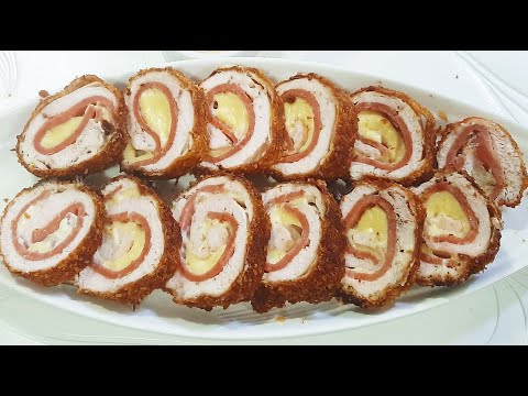 FRIED CHICKEN CORDON RECIPE | HOW TO MAKE CHICKEN CORDON BLEU RECIPE WITHOUT OVEN