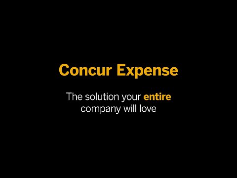 Concur Expense | The solution your entire company will love
