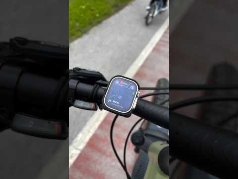The first ever Apple Watch Ultra bike mount  #applewatch #applewatchultra #cycling #cycle #mtb