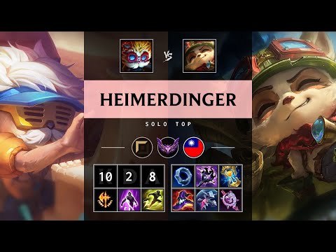 Heimerdinger Top vs Teemo - TW Master Patch 25.17