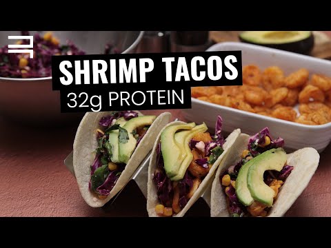 10 Minute Shrimp Tacos | 32g Protein Recipe | FREE Nutrition Guidebook Download