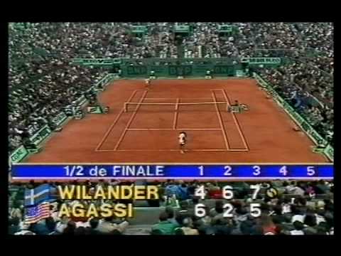 Mats Wilander and Andre Agassi (1 of 2)