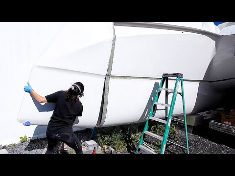 EXTENDING Our Custom Build Catamaran by THREE FEET!  (MJ Sailing - Ep 359)