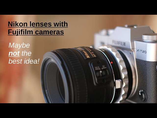Vídeo relacionado con Hersmay Anillo Adaptador de Lente para Nikon G (F/AI/AIS/D/AFS) a Cuerpo de cámara Fuji con Montura FX Compatible con Fujifilm X-H2S, X-Pro3, X-T5, X-T4, XT2, XT20, XE3, X -S20, X-S10, X-T30II, X-E4