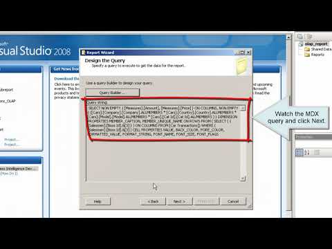 Reporting Services Tutorial, SSRS Introduction - Using Analysis Services data in a report (Lesson 7)