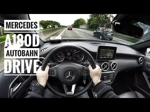 Mercedes-Benz A180d (2017) | POV Drive on german Autobahn