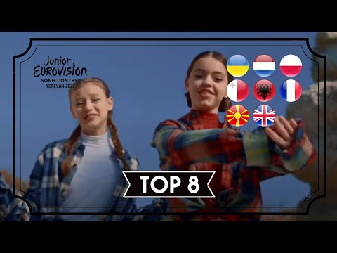TOP 8 | JUNIOR EUROVISION SONG CONTEST 2022 | + NORTH MACEDONIA  | JESC 2022