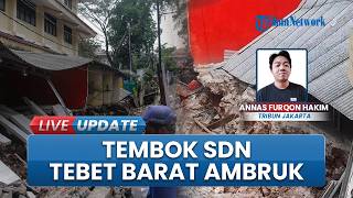 Tembok SDN Tebet Barat 08 Ambruk seusai Hujan Deras, Warga Ungkap Sudah Miring Sejak Sebulan Lalu