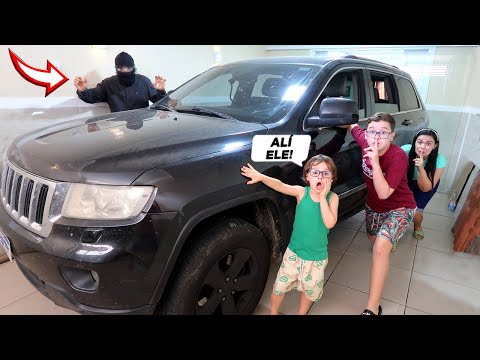 O ESTRANHO VOLTOU INVADIU NOSSA CASA NO CARRO PRETO (estamos com medo)😱😱😱