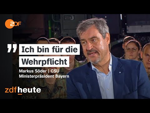 Markus Söder bekräftigt Forderung nach Wehrpflicht - um "unsere Freiheit zu verteidigen"