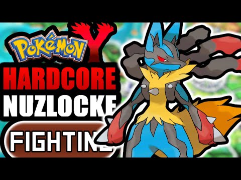 Pokémon Y Hardcore Nuzlocke - FIGHTING Type Pokémon Only! (No items, No overleveling)