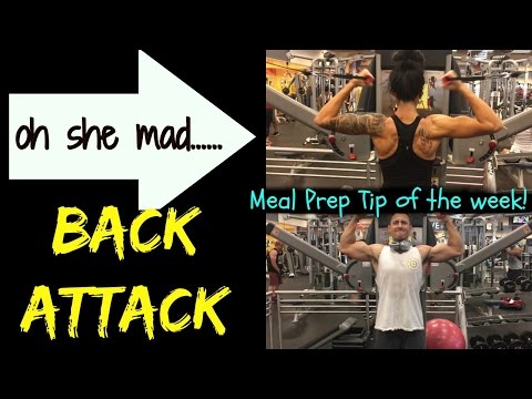 Paradise Cup 8 Weeks Out!|Couple's Back Workout|Meal Prep Tip #3