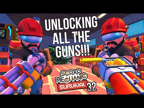 GETTING ALL THE SPUD GUNS! | Scrap Mechanic Survival Gameplay/Let's Play E32