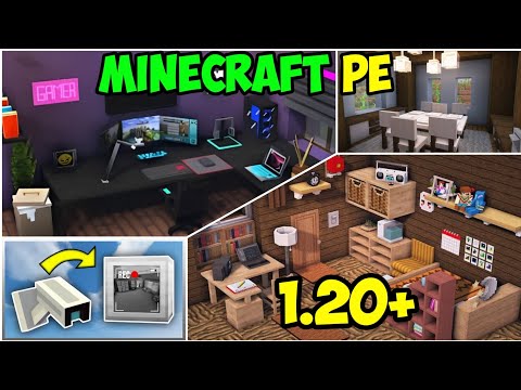 Top 3 best & Epic Furniture Mod for Minecraft pe 1.20+ Gaming + CCTV