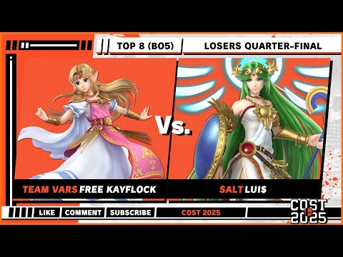 COST 2025 - Losers Quarters - Free KayFlock (Zelda) VS Lui$ (Palutena) -Smash Ultimate - SSBU