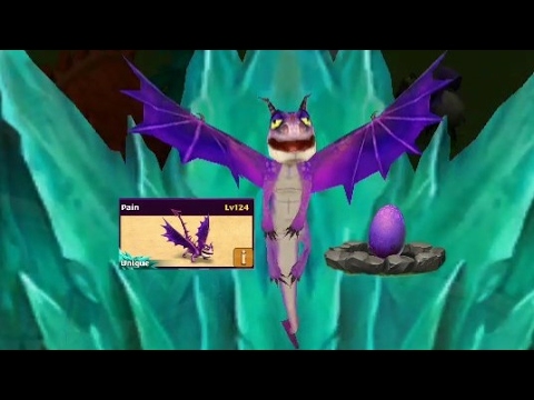 Pain max level 124 titan mode-unique dragon||Dragons rise of Berk