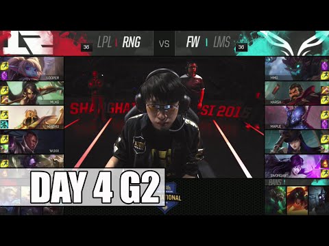 Royal Never Give Up vs Flash Wolves | Day 4 Mid Season Invitational 2016 | RNG vs FW G2 MSI 1080p