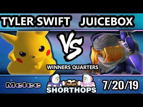 Short Hops 4 SSBM - Tyler Swift (Pikachu) Vs. Juicebox (Sheik) Smash Melee Winners Quarters