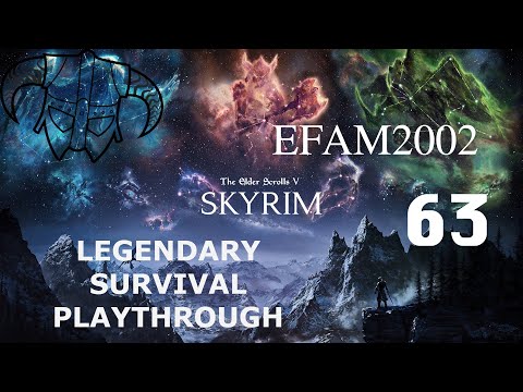 Skyrim Livestream!! Legendary Difficulty / Survival Mode Ep. 63