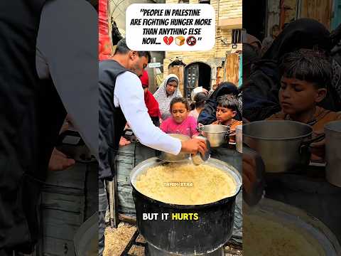 "People in Palestine are fighting hunger more than anything else now #foryou #viralvideo #palestine