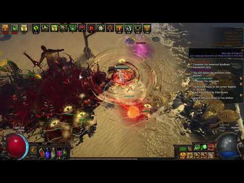 MYSTERIOUS INVADERS PROPHECY Gameplay with CYCLONE in PATH OF EXILE