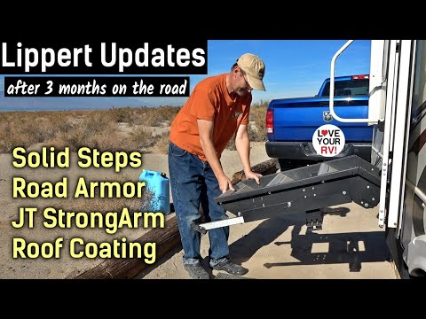 Review Updates - Lippert Solid Steps, Road Armor EQ, JT StrongArm Stabilizers & Alpha Roof Coating